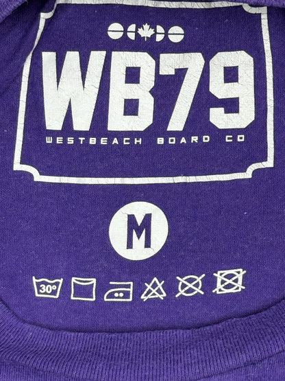 Westbeach Purple Printed Logo Top Medium