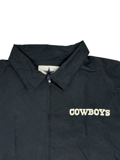 Dallas Cowboys NFL Blue Windbreaker Zip Track Jacket Medium