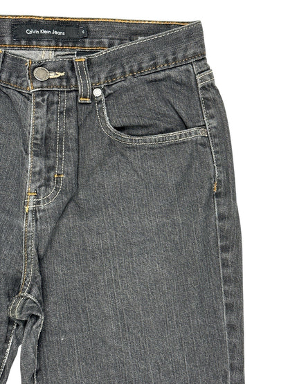 Calvin Klein Grey Denim Bootcut Jeans 26W 30L