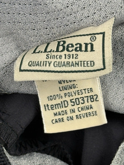 L.L. Bean Black Supplex Nylon Sport Swim Shorts Trunks Large