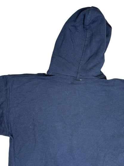 NFL New England Patriots Blue Printed American Football Hoodie Medium