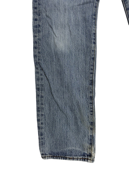 Levi's 501 Light Blue Straight Leg Denim Jeans 28W 30L
