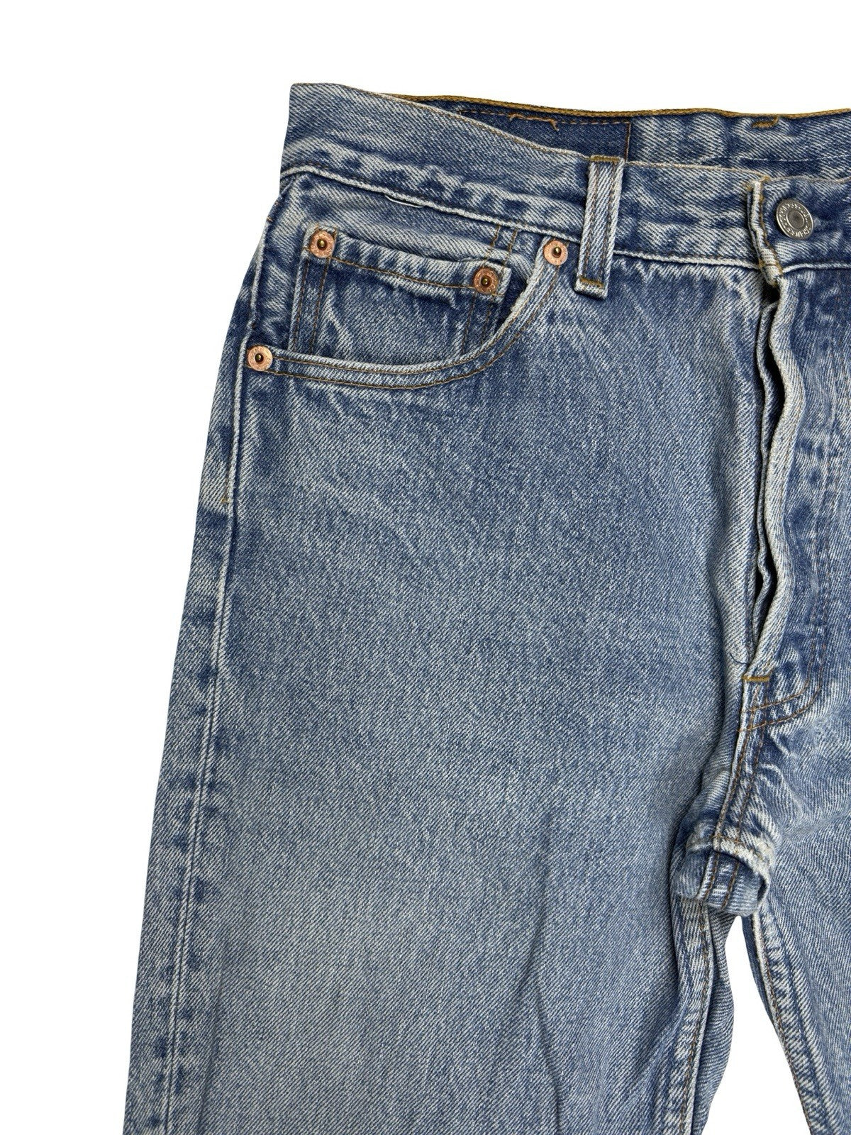 Levi's 501 Vintage 90s Blue Straight Leg Denim Jeans 30W 32L Made in USA