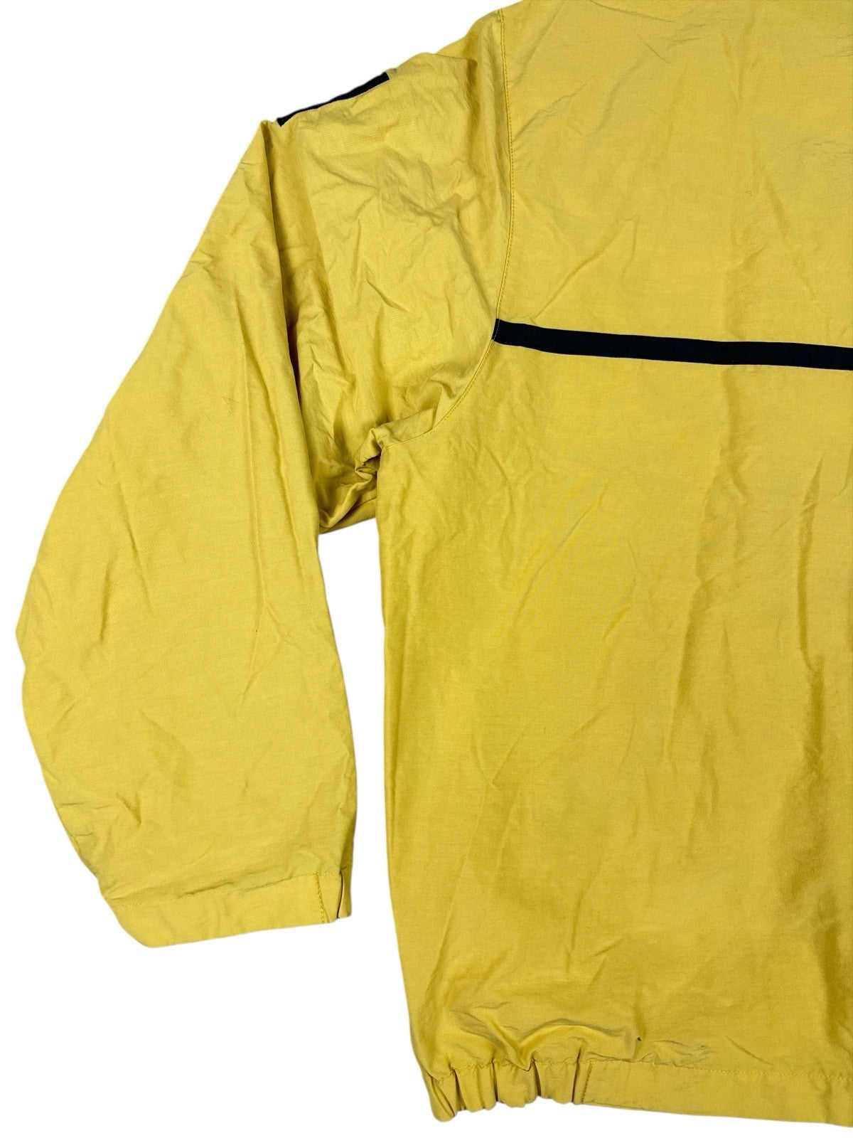 Nautica Retro Yellow Hooded Zip Windbreaker Americana Jacket Large