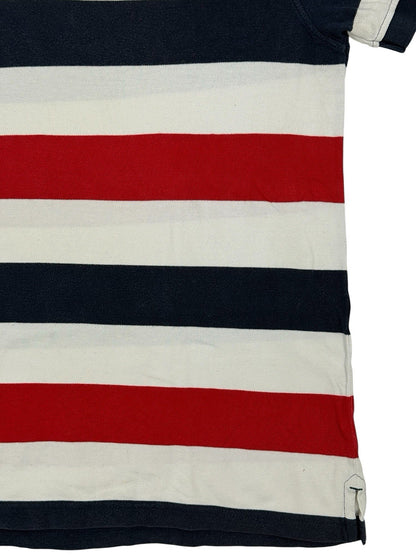 Tommy Hilfiger Retro Multicoloured Striped Polo Top XL