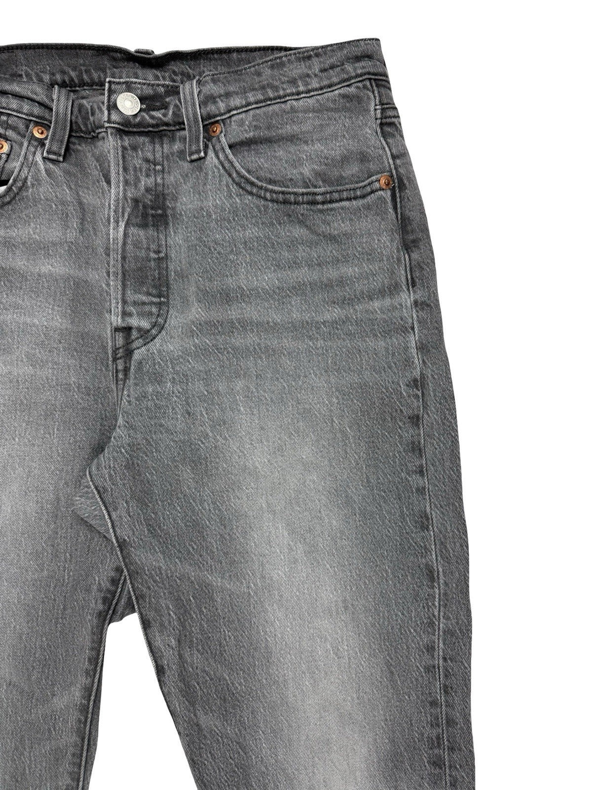 Levi's 501 Grey Faded Denim Jeans 29W 30L