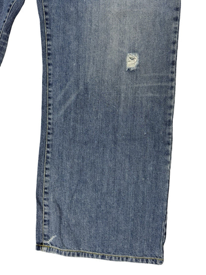 Guess Retro Y2K Distressed Denim Relaxed Fit Jeans 44W 32L