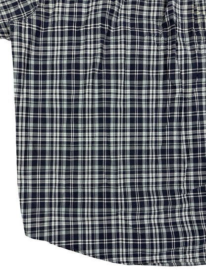 Carhartt Essential Blue Plaid Short Sleeve Button Cotton Shirt 2XL