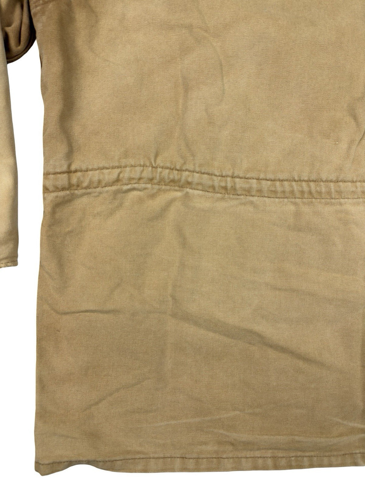 Carhartt PB1321 Tan Washed Duck Trail Parka Blanket Lined 90s Jacket Large