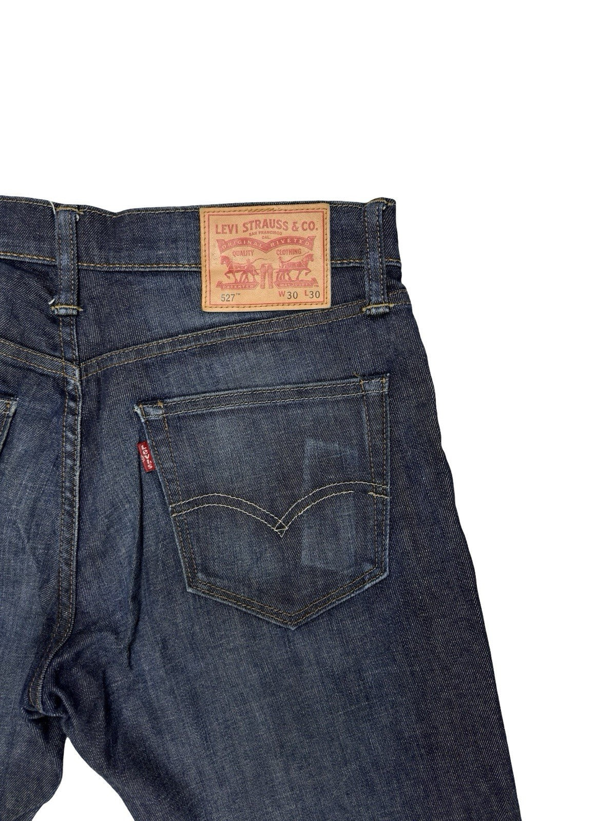 Levi's 527 Blue Slim Bootcut Denim Jeans 30W 30L