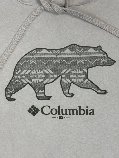 Columbia Beige Bear Hoodie XL