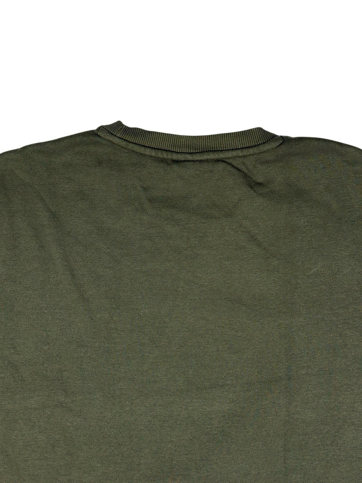Puma Green Printed Crewneck Jumper Small
