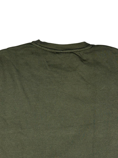 Puma Green Printed Crewneck Jumper Small