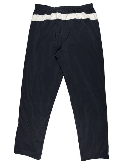 Lotto Black White Mesh Lined Adjustable Tracksuit Bottoms Medium