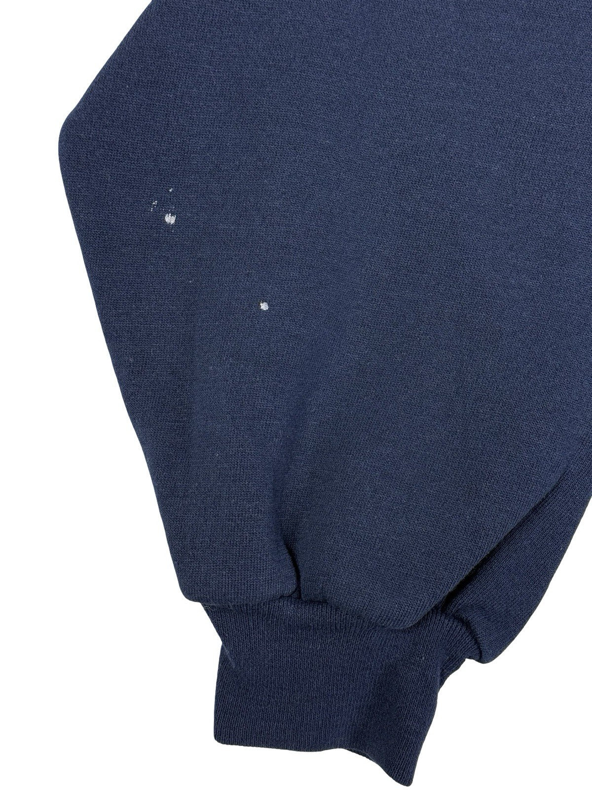 Russell Blue Printed Vtg American School Baseball Hoodie Large