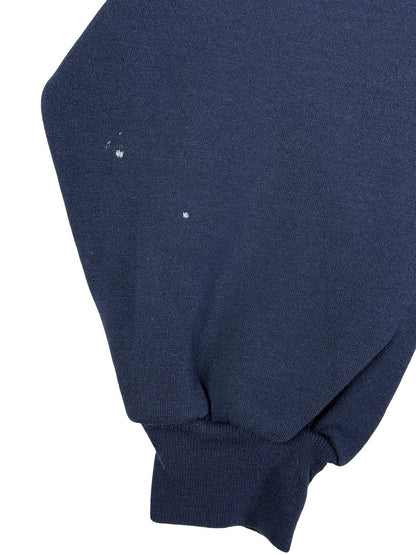 Russell Blue Printed Vtg American School Baseball Hoodie Large