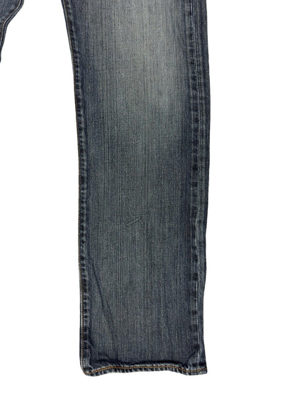 Levi's 501 Blue Straight Fit Button Fly Denim Jeans 32W 32L