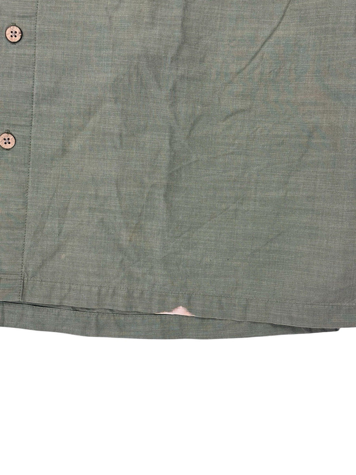 Wrangler Green Short Sleeve Button Up Top XL