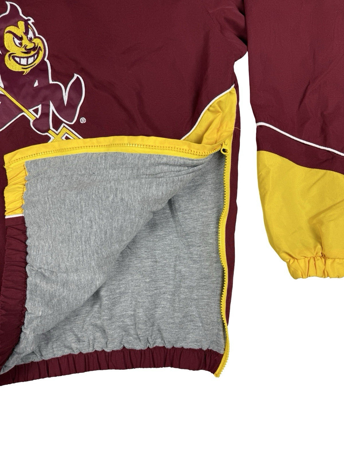 Arizona State University Maroon ASU Sun Devils Pullover Jumper Windbreaker Small