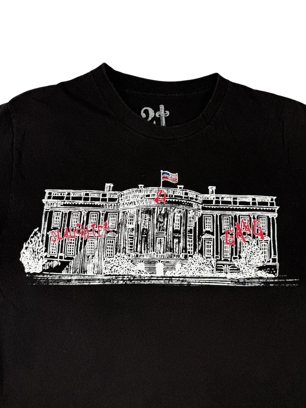 21 Savage Slaughter Gang American Dream Tour Black Rap Top Medium