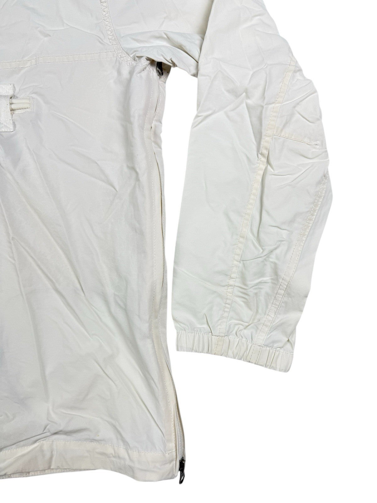 Napapijri Geographic White Retro 1/4 Zip Hooded Anorak Jacket Small