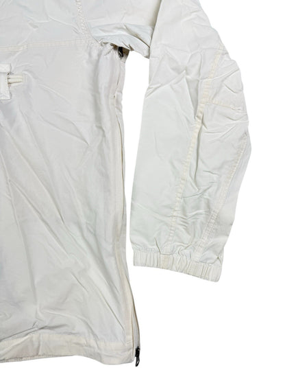 Napapijri Geographic White Retro 1/4 Zip Hooded Anorak Jacket Small