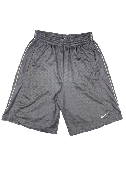 Nike Grey Polyester Basketball Sport Active Shorts Small