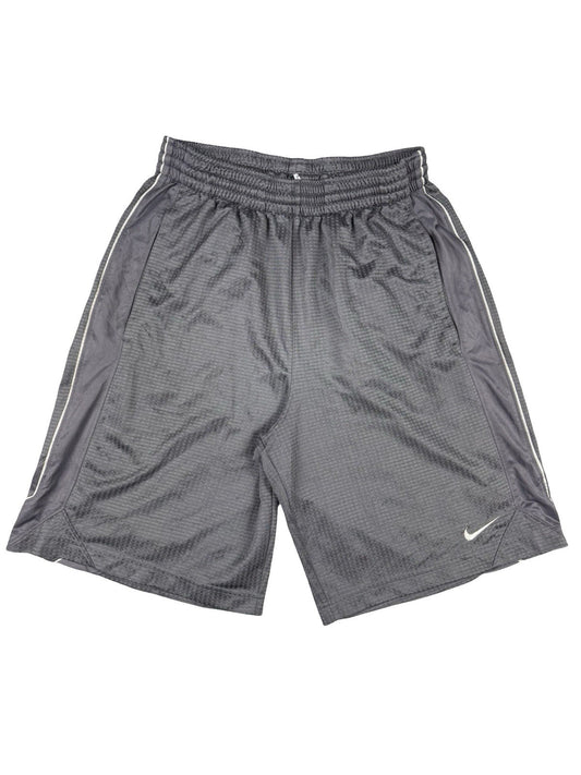 Nike Grey Polyester Basketball Sport Active Shorts Small