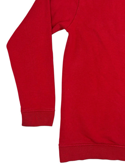 Adidas Red Trefoil Retro Hoodie Large