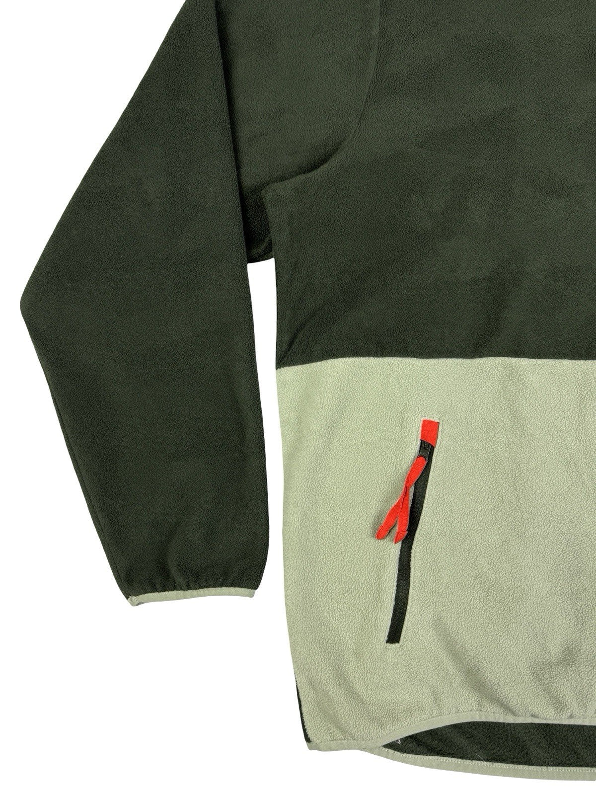Columbia Green Colourblock Half Zip Outdoor Fleece Jumper 2XL