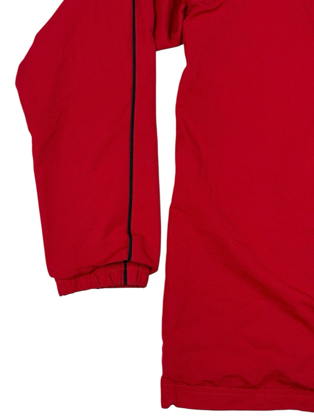 Adidas Vintage Red Zip Through Lined Track Jacket Size 18