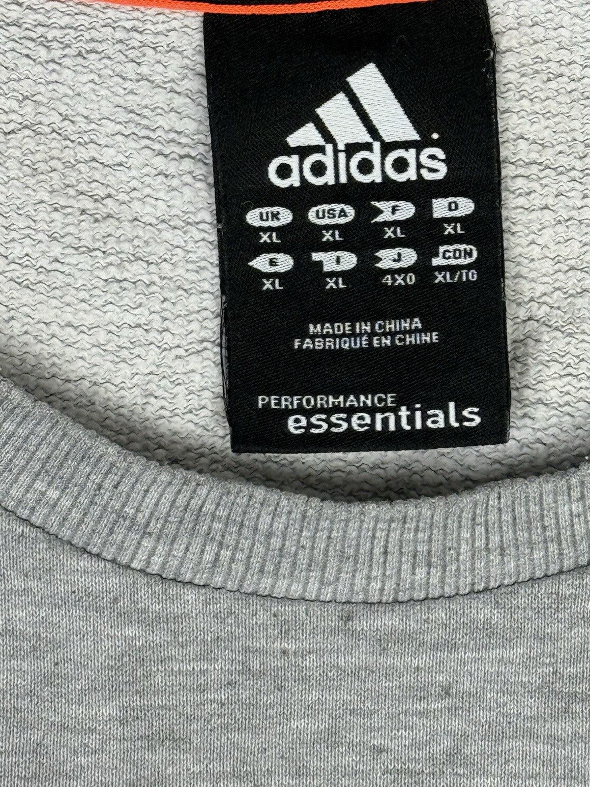Adidas Grey 3S Essentials Retro Jumper XL