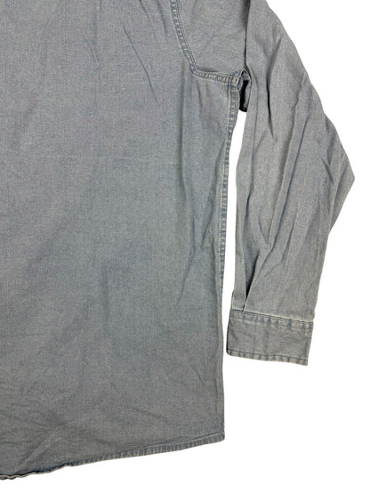 Wrangler Flex Comfort Blue Denim Western Shirt Large