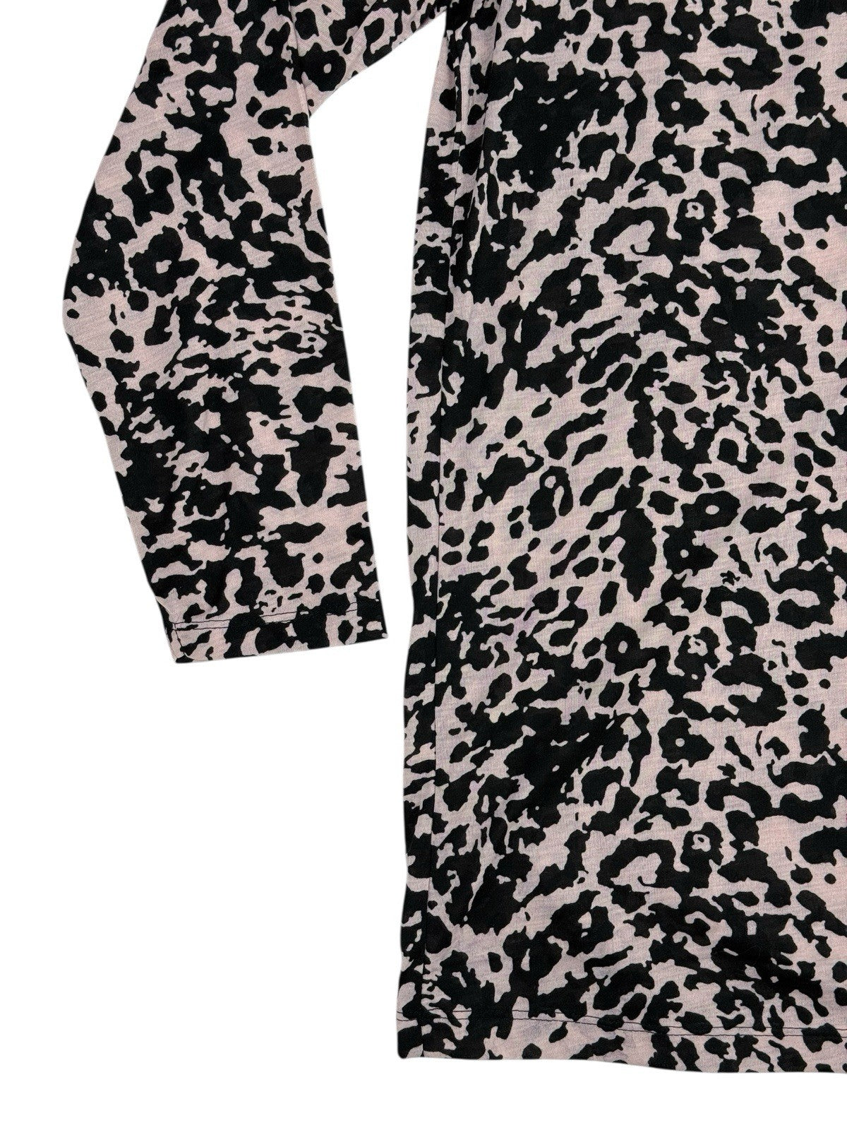 BNWT M&S Pink Leopard Print Long Sleeve Polyester Top