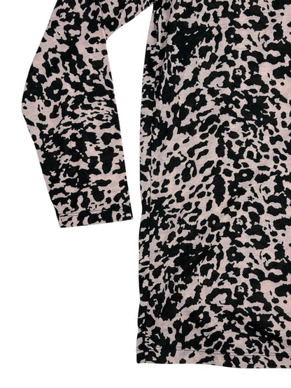 BNWT M&S Pink Leopard Print Long Sleeve Polyester Top