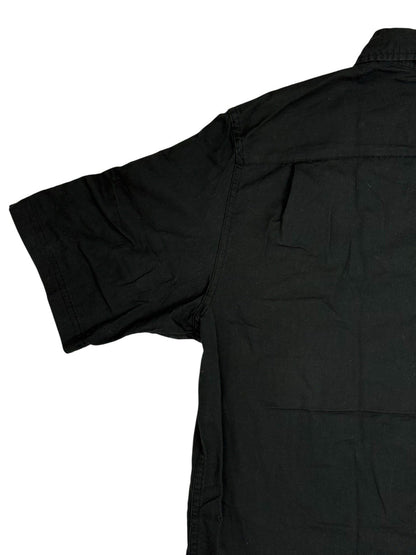 Wrangler Black Flex Comfort Short Sleeve Collared Shirt Medium