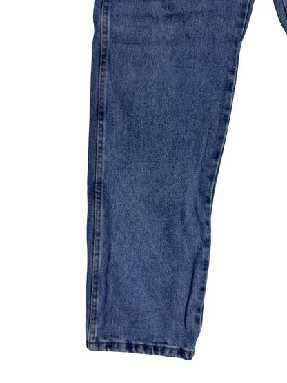 Rustler Wrangler Blue Denim Straight Leg Jeans 34W 32L