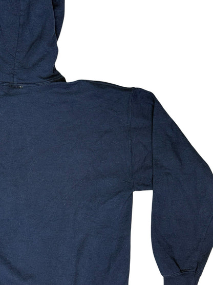 NFL New England Patriots Blue Printed American Football Hoodie Medium