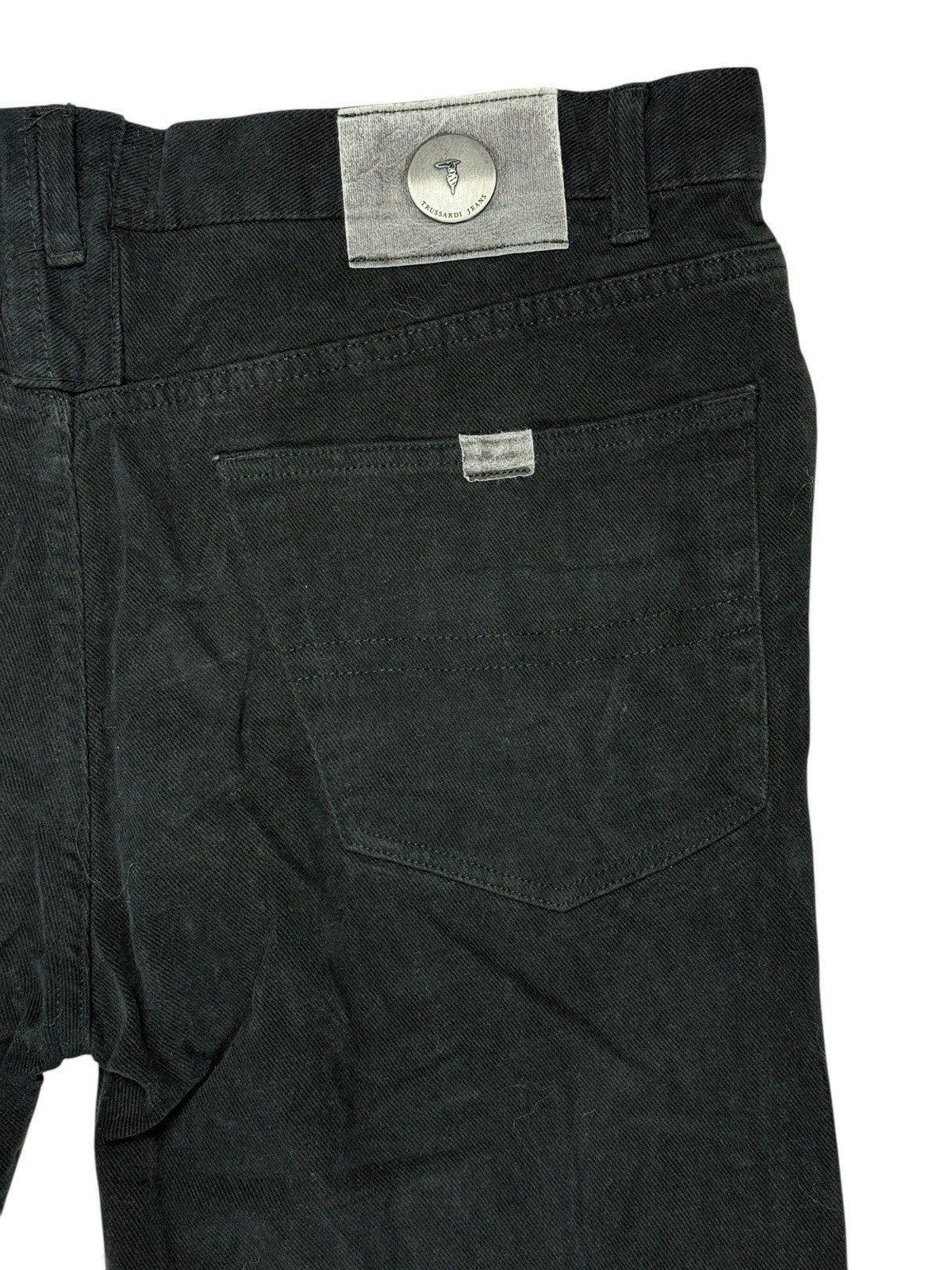 Trussardi Jeans Black Corduroy Jeans 37W 27L