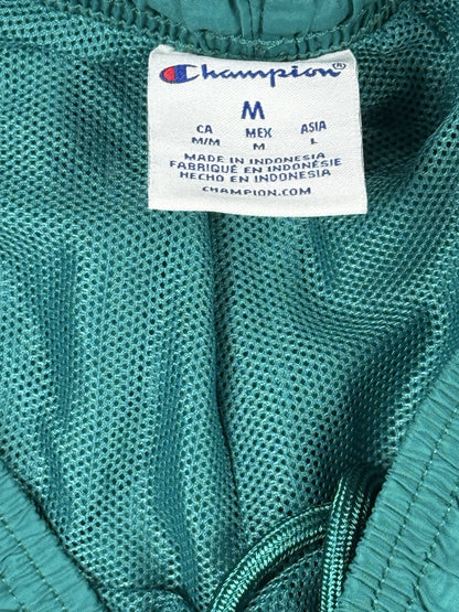 Champion Green Web Lined Nylon Swim Shorts Medium