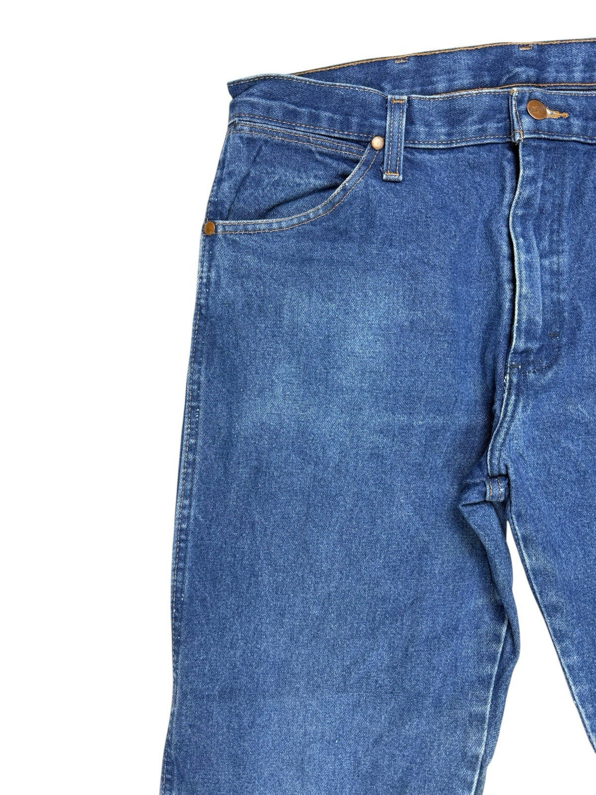 Wrangler 13MWZPW Blue Original Cowboy Cut Denim Jeans 34W 30L