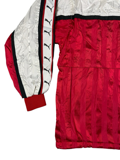 Puma Retro Japanese Line Red Striped Zip Y2K Track Jacket Small