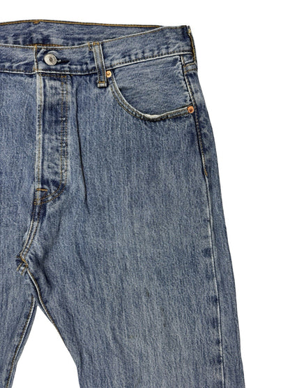 Levi's 501 Blue  Straight Leg Denim Jeans 34W 30L