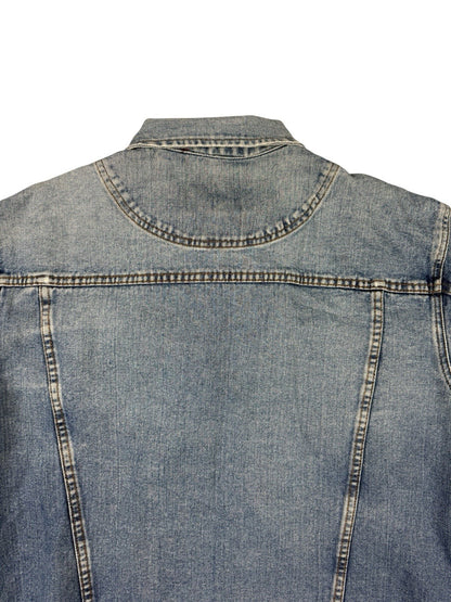 Denim Gear Retro Trucker Cowboy Blue Denim Jacket Y2K Large