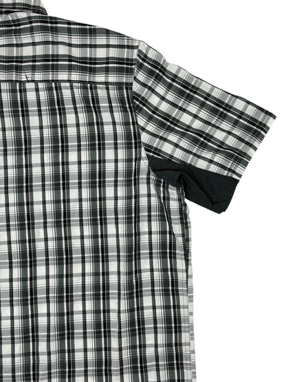 Wrangler Outdoor Grey Plaid Button Up Top XL