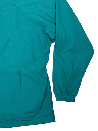 LL Bean Green Retro 1/2 Zip Poncho Medium