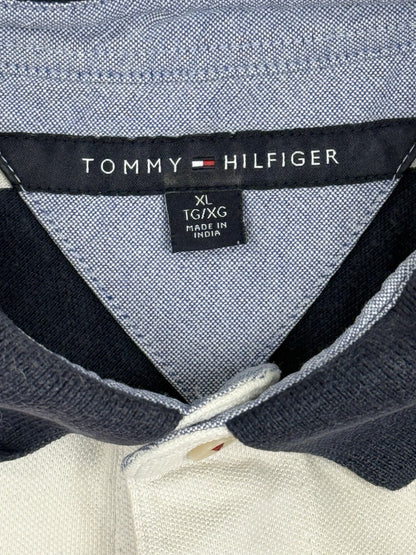 Tommy Hilfiger Retro Multicoloured Striped Polo Top XL