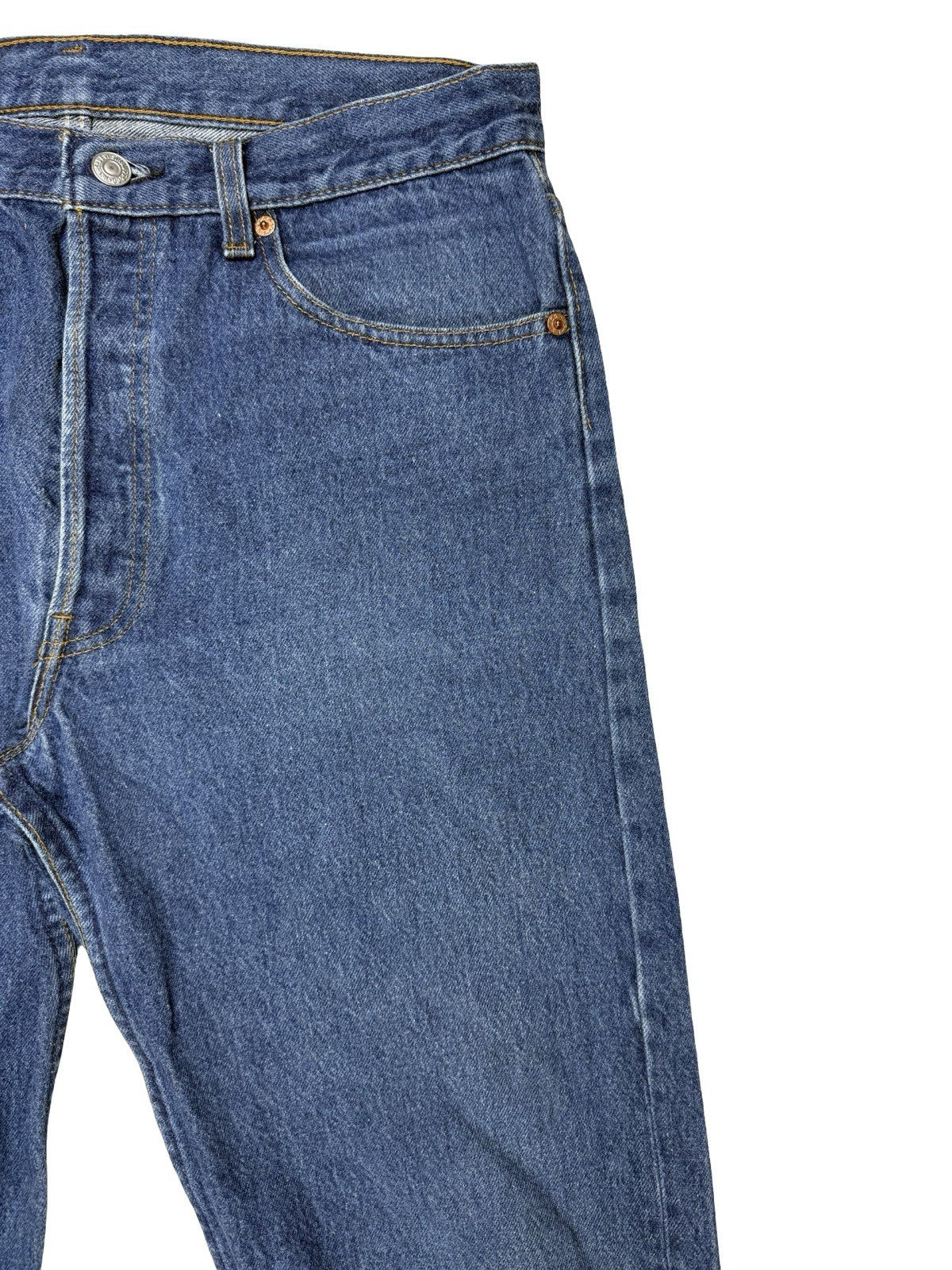 Levi's 501 Vintage 90's Blue Denim Jeans 34W 34L Made in USA
