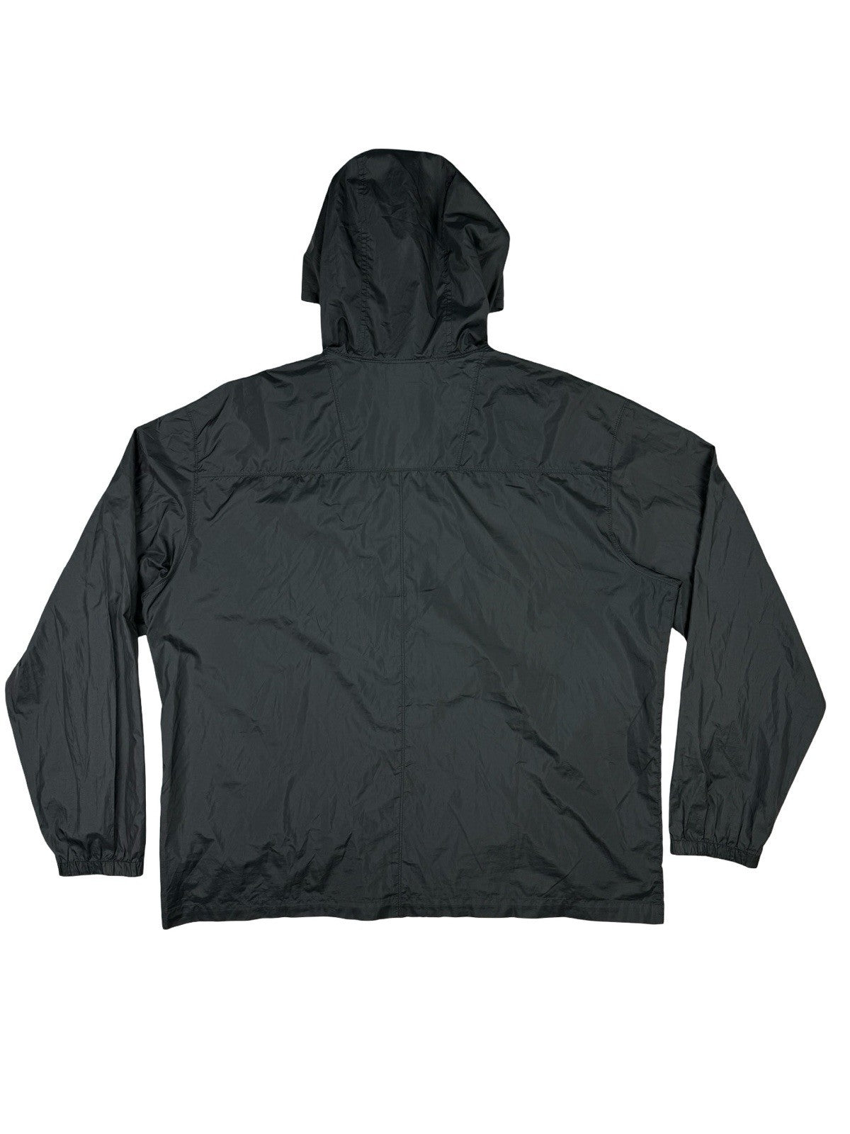 Columbia Grey Polyester Hooded Zip Rain Jacket XL