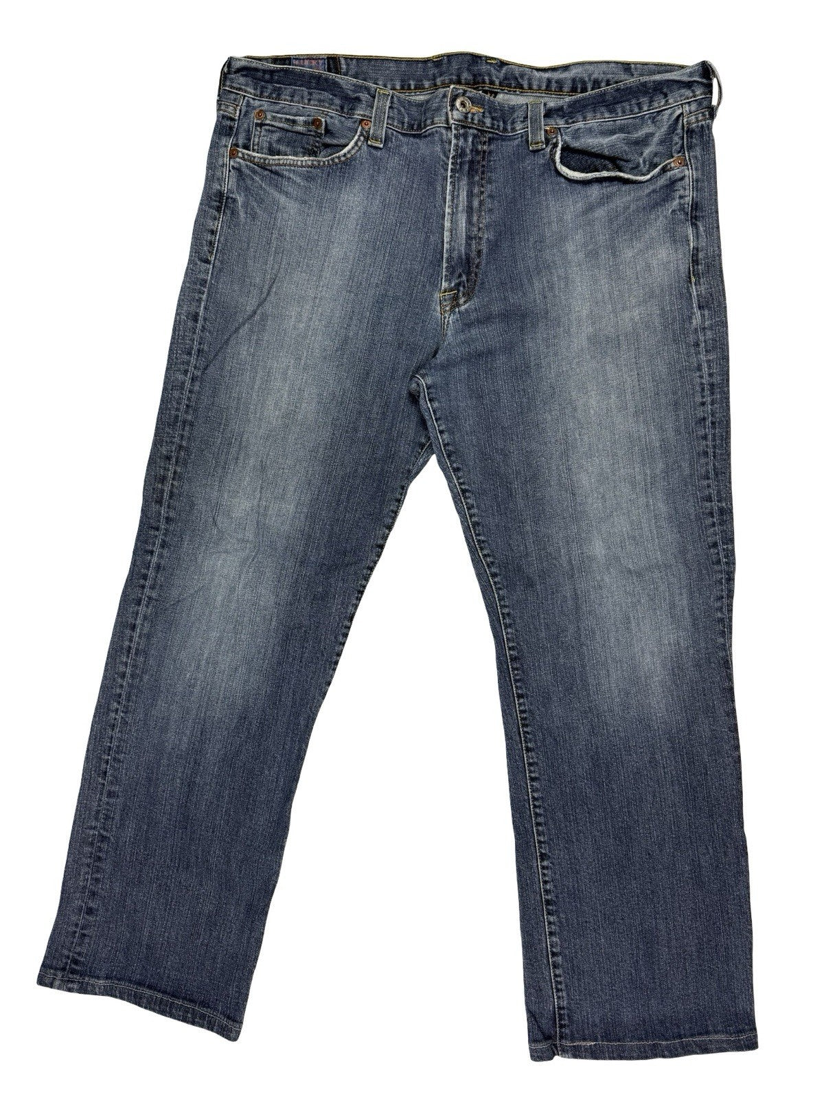 Lucky Brand Y2K Blue Vintage Straight Denim Jeans 38W 30L Made in USA